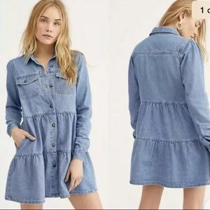 Free People Nicole Denim Shirt Dress